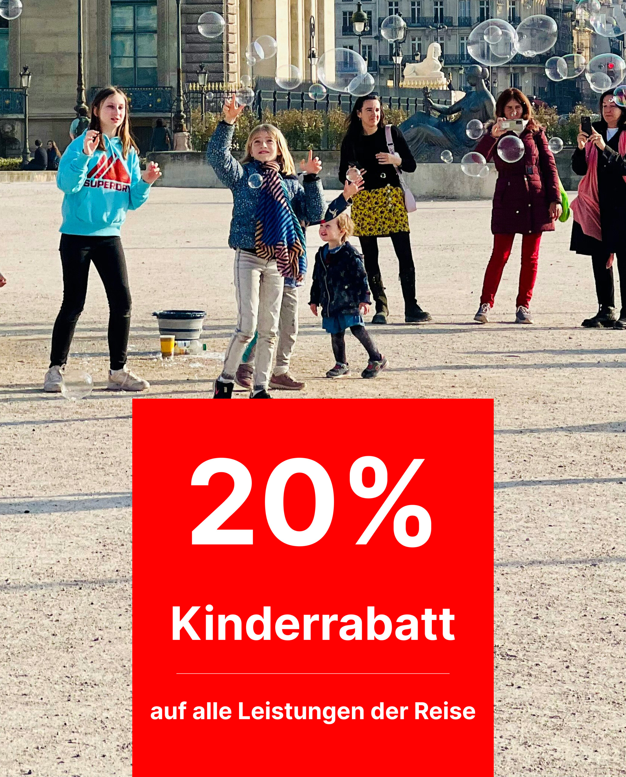 Kinderrabatt-Banner